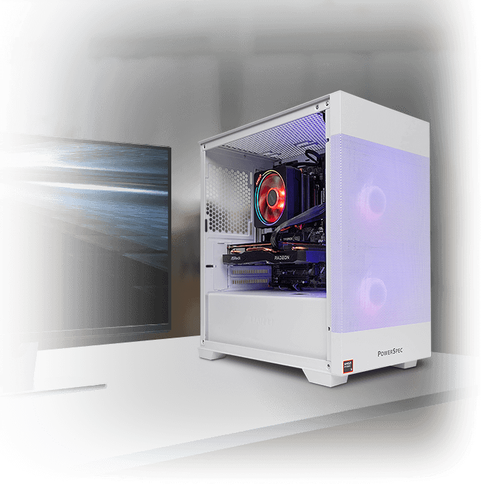 PowerSpec G526 Gaming PC; AMD Ryzen 5 8400F 4.2GHz Processor; AMD