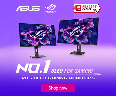 ASUS - No.1 OLED for Gaming; ROG OLED Gaming Monitors; 2026 PC MAG Readers' Choice; SHOP NOW