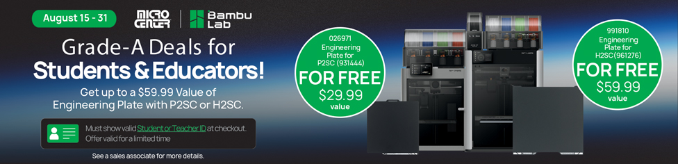 Bambu Lab. Buy the P2SC or H2SC and get a free corresponding printing board