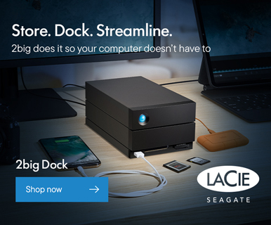 Store. Dock. Streamline. 2big does it so your computer doesn't have to. LaCie Seagate 2big Dock - Shop Now